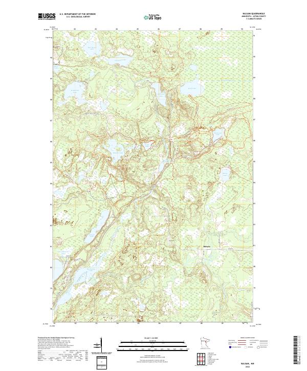 Balsam topographic map thumbnail