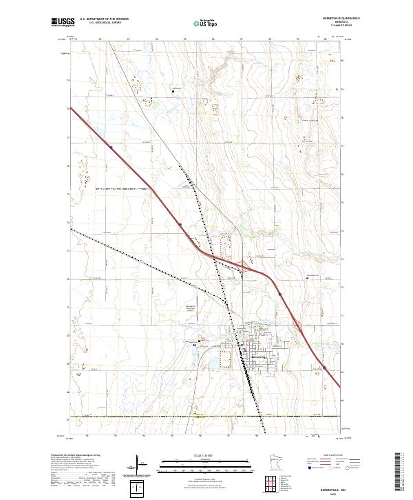 Barnesville topographic map thumbnail