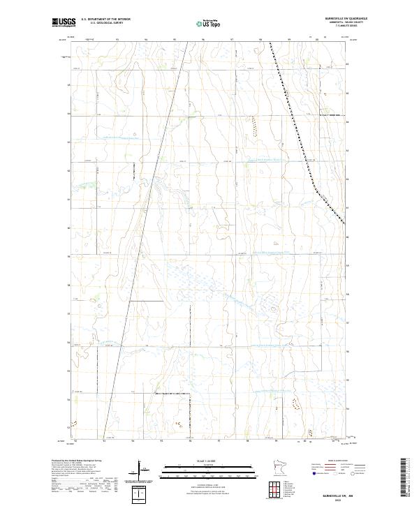 Barnesville SW topographic map thumbnail