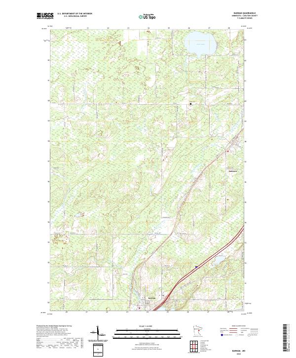 Barnum topographic map thumbnail