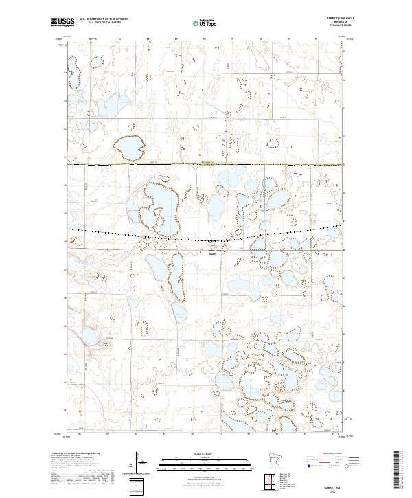 Barry topographic map thumbnail
