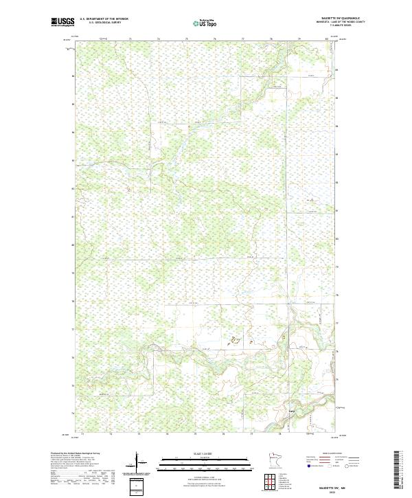 Baudette SW topographic map thumbnail