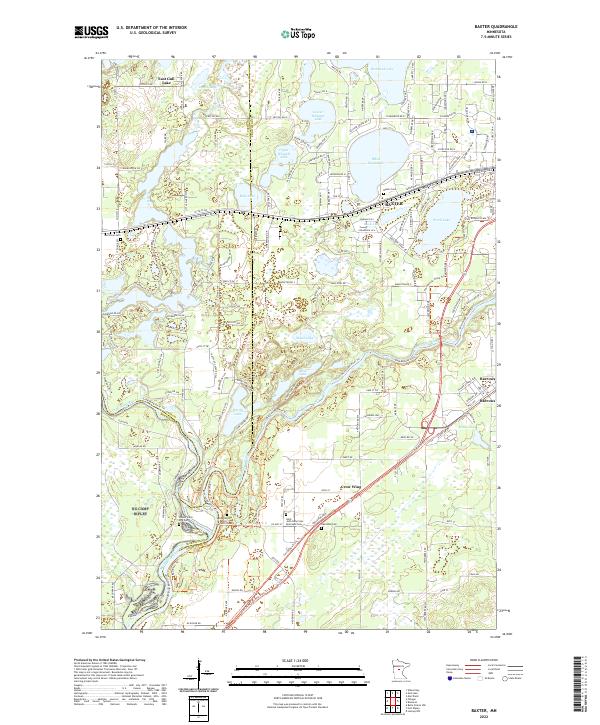 Baxter topographic map thumbnail