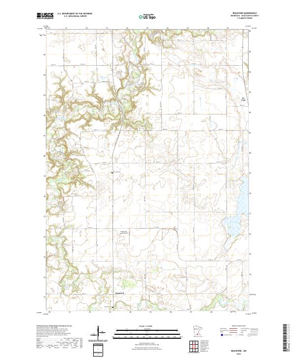 Beauford topographic map thumbnail