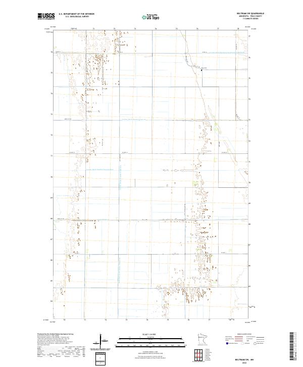 Beltrami SW topographic map thumbnail