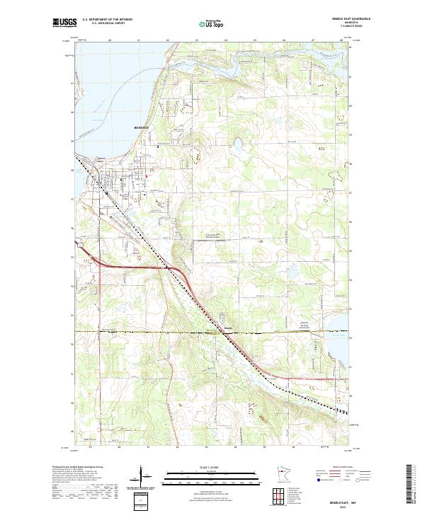 Bemidji East topographic map thumbnail