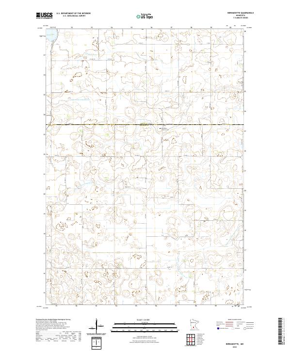 Bernadotte topographic map thumbnail
