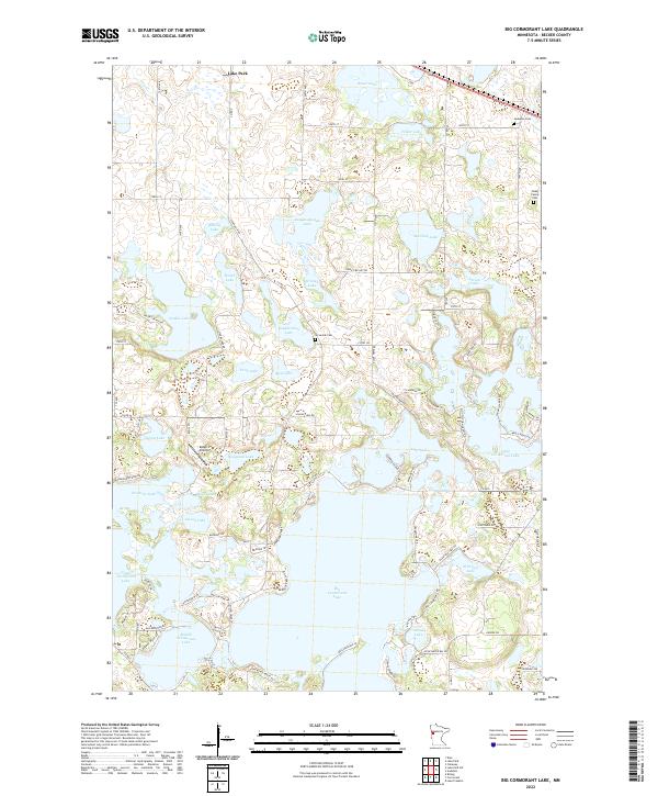 Big Cormorant Lake topographic map thumbnail