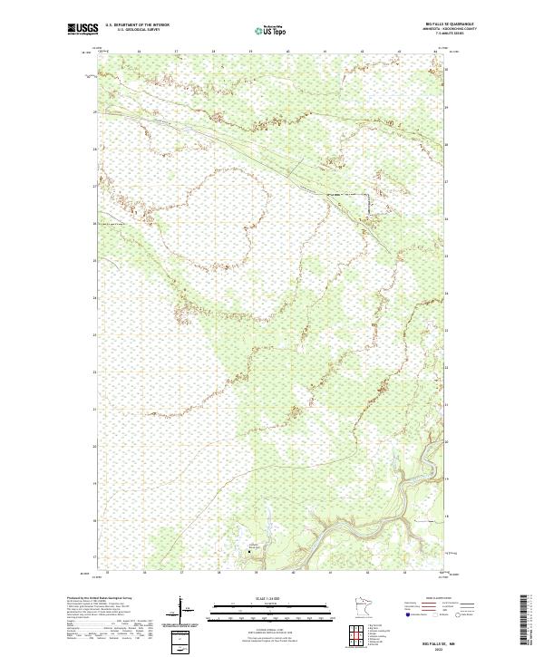 Big Falls SE topographic map thumbnail