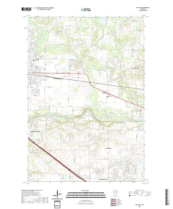 Big Lake topographic map thumbnail