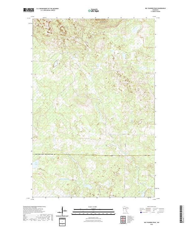 Big Thunder Peak topographic map thumbnail