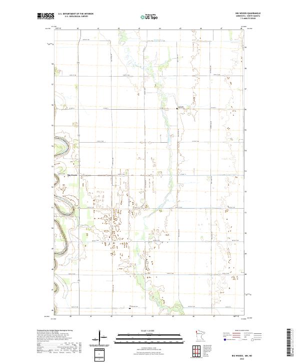 Big Woods topographic map thumbnail