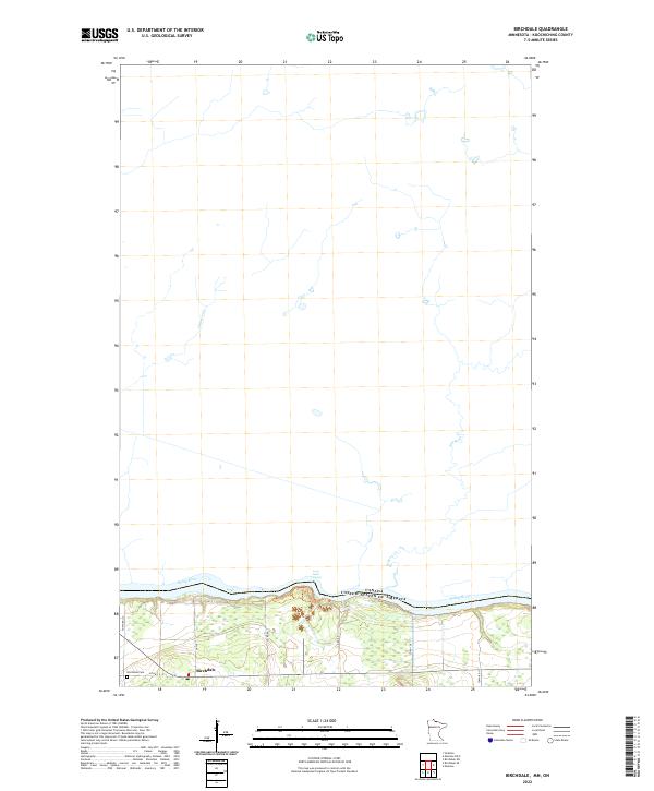 Birchdale topographic map thumbnail