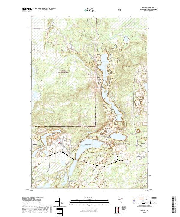 Biwabik topographic map thumbnail