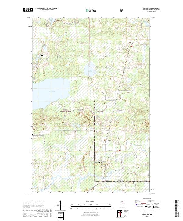 Biwabik NW topographic map thumbnail