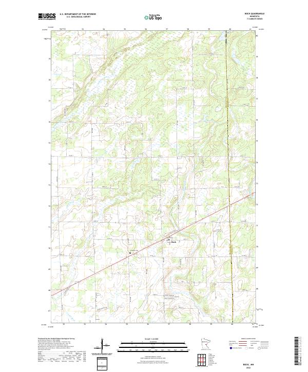 Bock topographic map thumbnail
