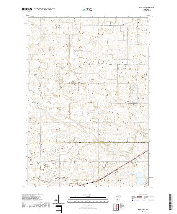 Boise Lake topographic map thumbnail