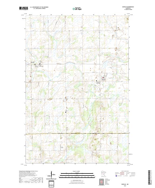 Bowlus topographic map thumbnail