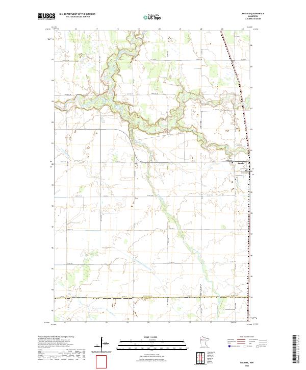 Brooks topographic map thumbnail