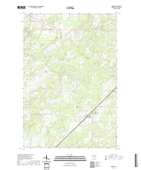 Bruno topographic map thumbnail