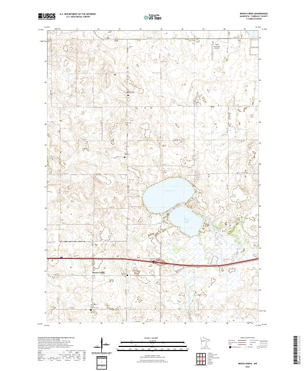 Brush Creek topographic map thumbnail