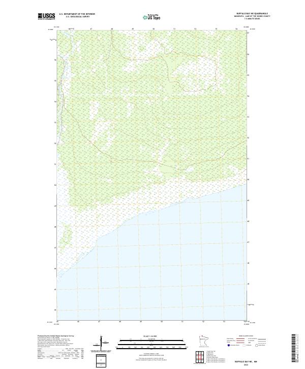 Buffalo Bay NE topographic map thumbnail