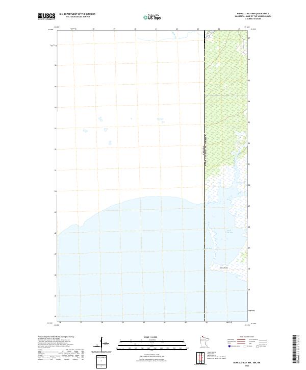 Buffalo Bay NW topographic map thumbnail