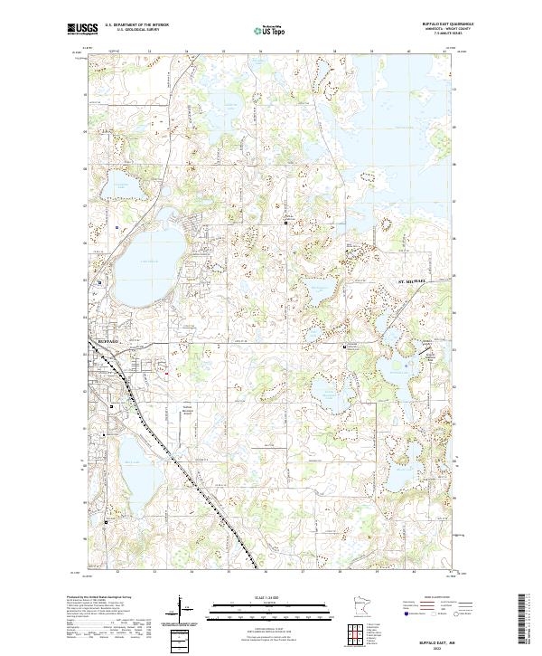 Buffalo East topographic map thumbnail