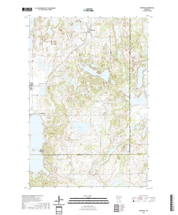 Burtrum topographic map thumbnail