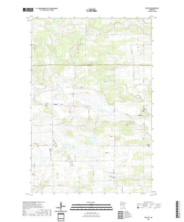 Butler topographic map thumbnail