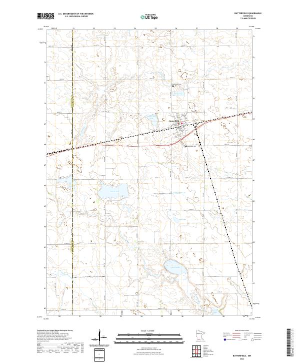 Butterfield topographic map thumbnail