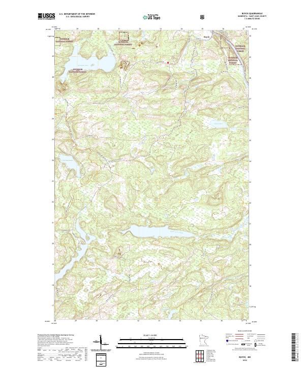 Buyck topographic map thumbnail