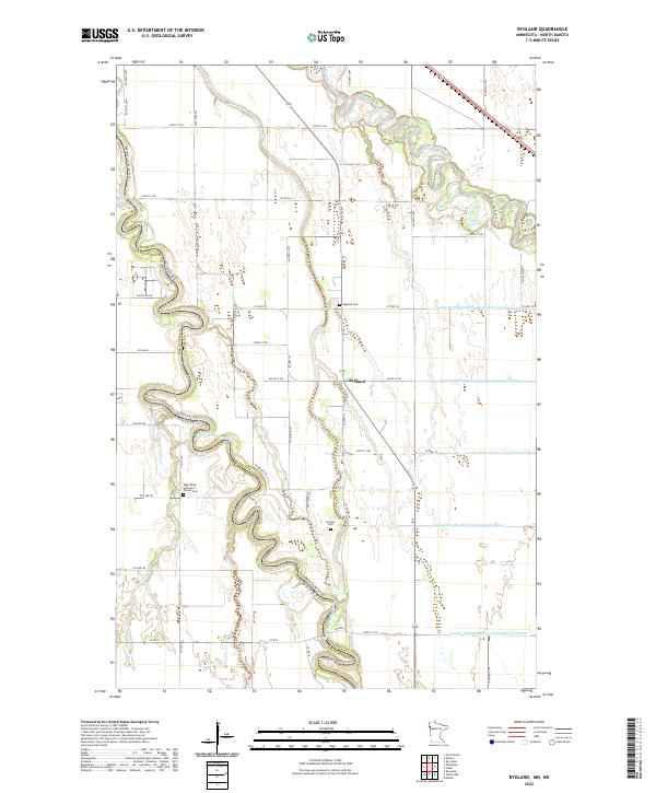 Bygland topographic map thumbnail