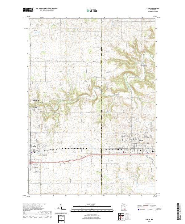 Byron topographic map thumbnail