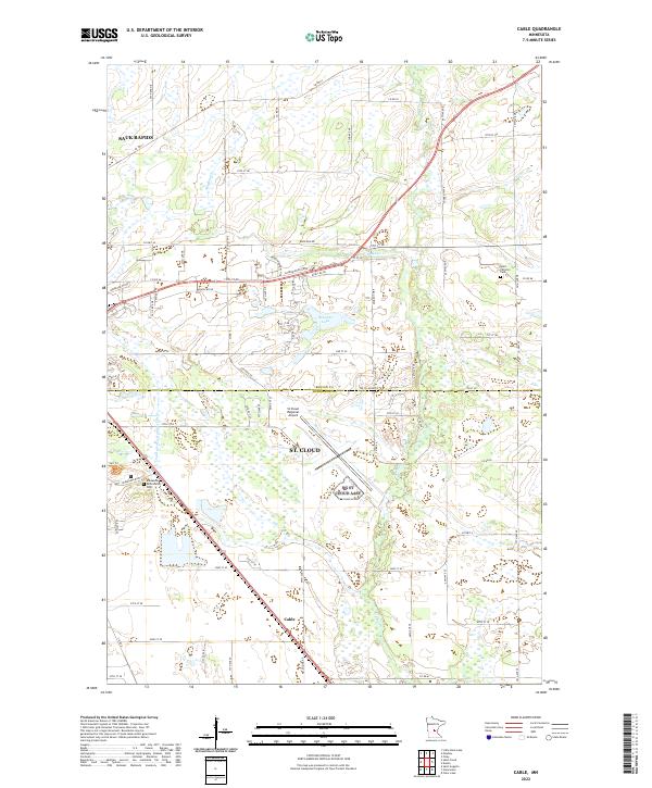 Cable topographic map thumbnail