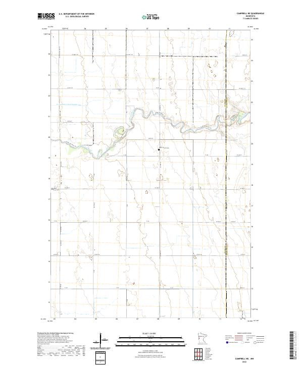 Campbell NE topographic map thumbnail