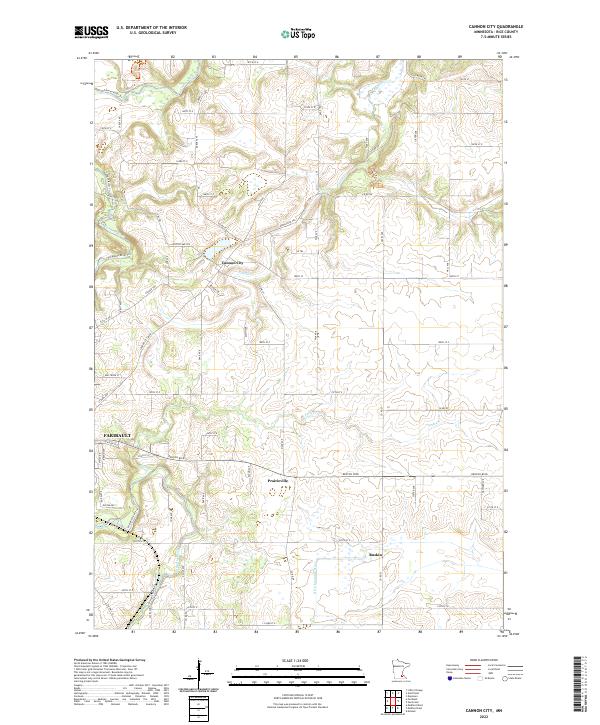 Cannon City topographic map thumbnail
