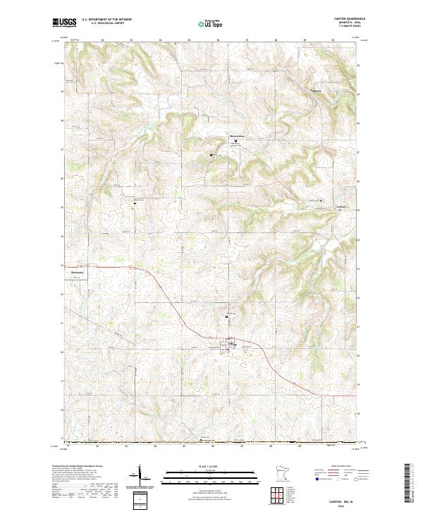 Canton topographic map thumbnail