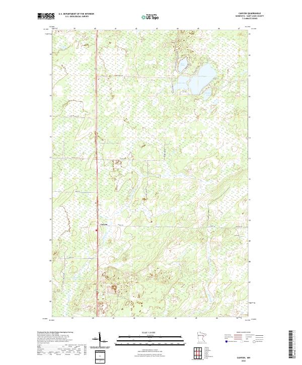 Canyon topographic map thumbnail
