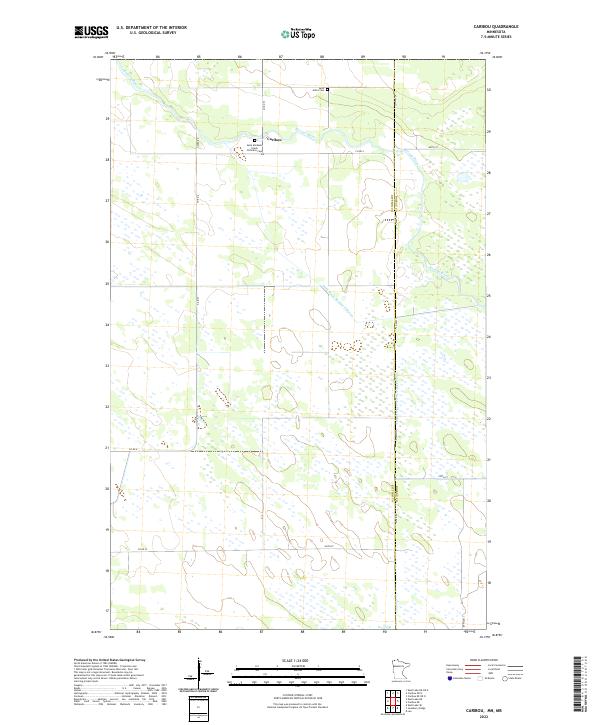Caribou topographic map thumbnail
