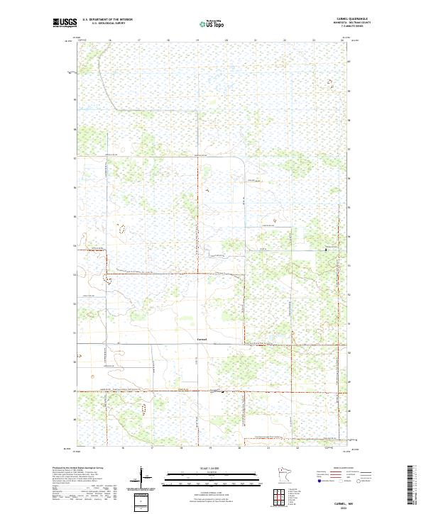 Carmel topographic map thumbnail