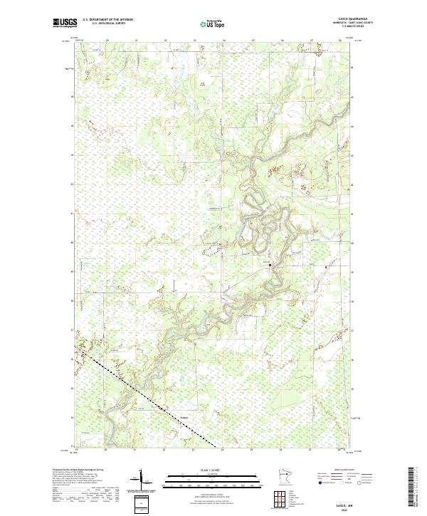 Casco topographic map thumbnail