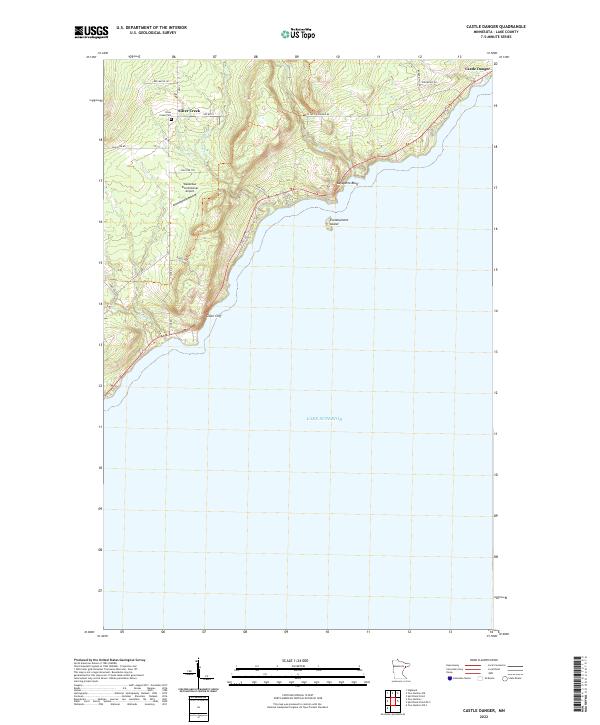 Castle Danger topographic map thumbnail