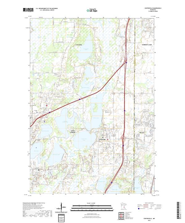 Centerville topographic map thumbnail