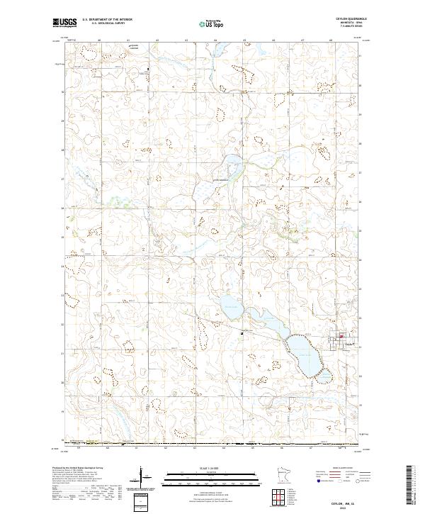 Ceylon topographic map thumbnail