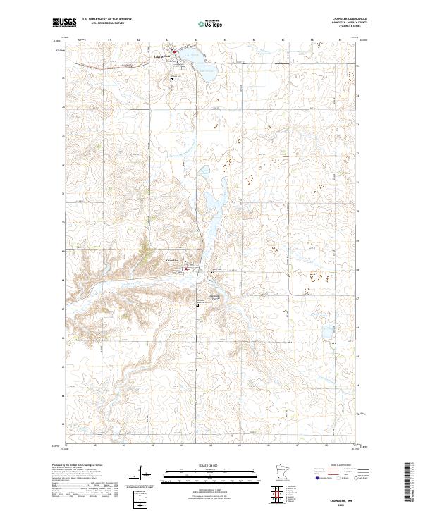 Chandler topographic map thumbnail