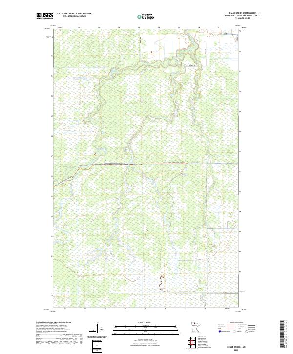 Chase Brook topographic map thumbnail