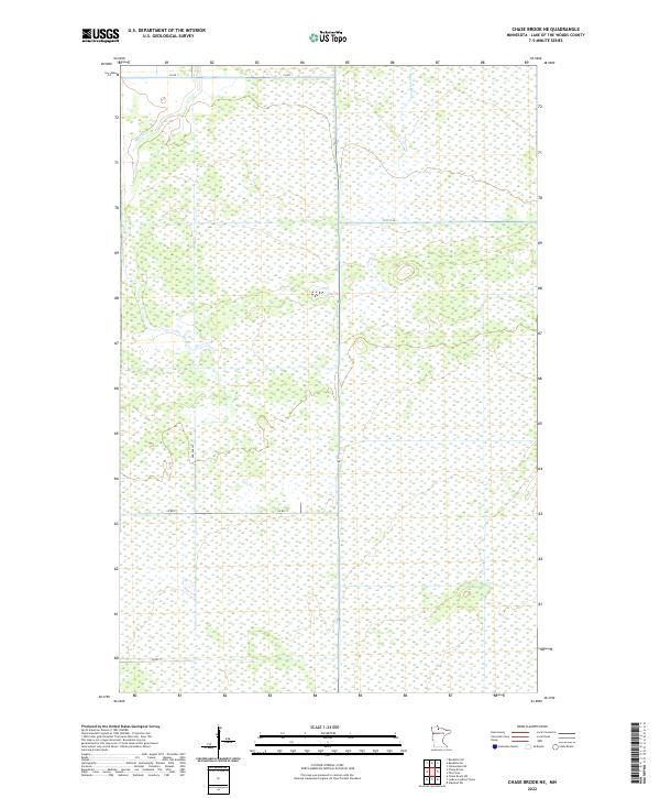 Chase Brook NE topographic map thumbnail