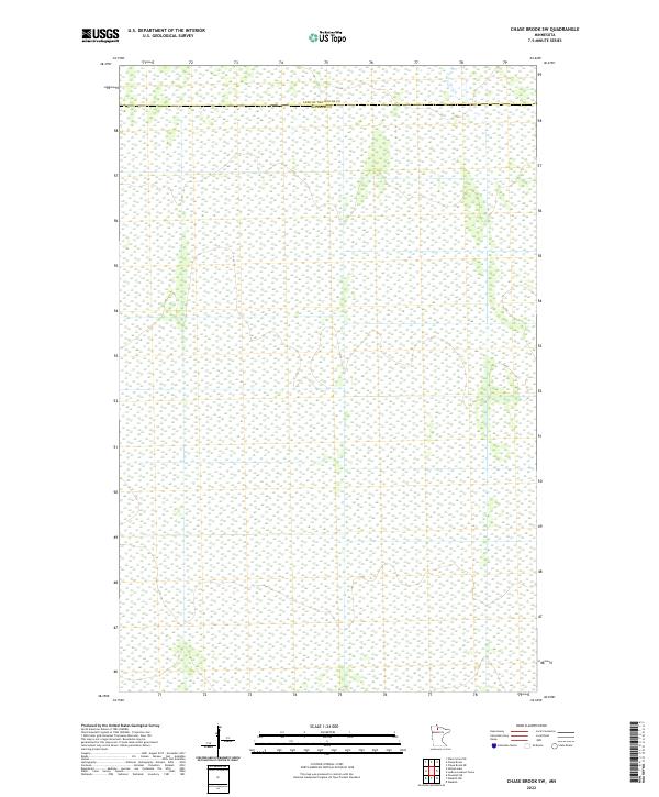 Chase Brook SW topographic map thumbnail