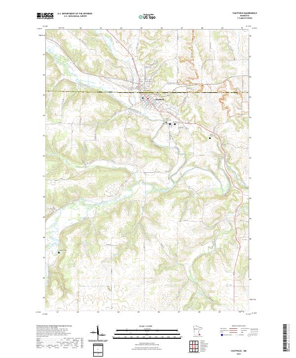 Chatfield topographic map thumbnail